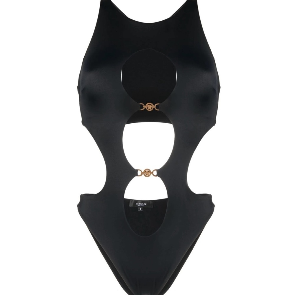 Versace Black One Piece Swimsuit
